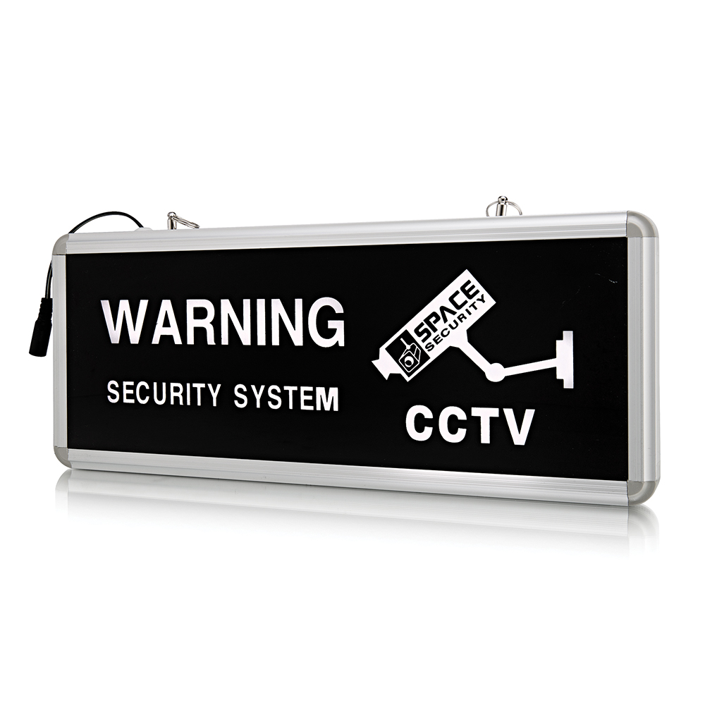 Space CCTV Warning Sign Board