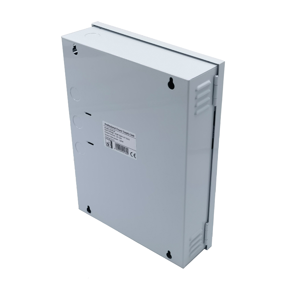 CCTV 12V 10A 9 Way Box Type PSU Battery Backup - Image 3