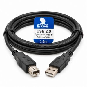 Space TV USB2.0 A Plug to USB B Plug - 1.8m for Printers