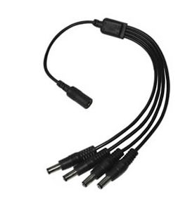 4 WAY DC FLY LEADS - 1 Female to 4 Male