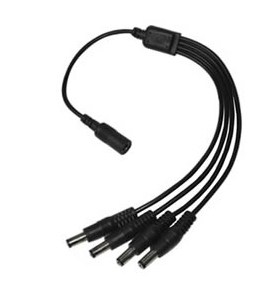 4 WAY DC FLY LEADS - 1 Female to 4 Male