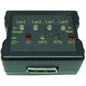 Display port Tester with USB Power Cable and Battery box