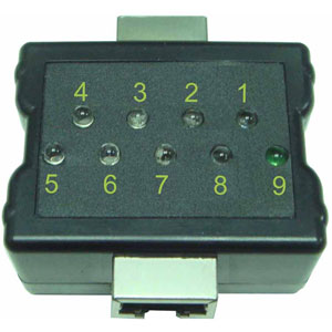 TESTER  ETHERNET /RJ45 CABLE TESTER WITH USB POWER CABLE AND BATTERY BOX