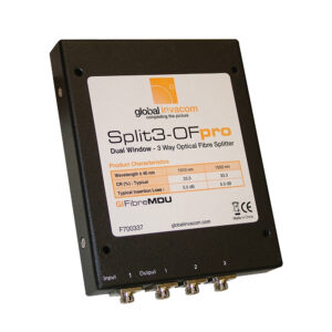 Global Invacom Fibre IRS 3 Way Optical Box Splitter