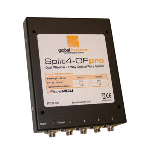 F700338 - Global Invacom Fibre IRS 4 Way Optical Box Splitter