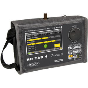 Rover Ultra-Portable Professional Analyzer, 4-2.250 MHz fot SAT QPSK/8PSK-TV COFDM and CABLE QAM SIGNALS (HDTAB4-TOUCH)