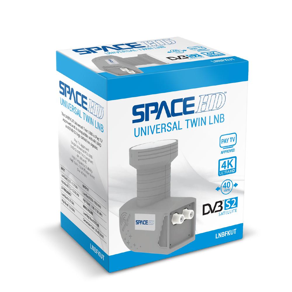 SpaceHD Universal Twin LNB KU Band 9,75-10,6GHz – LNBFKUT - Image 4