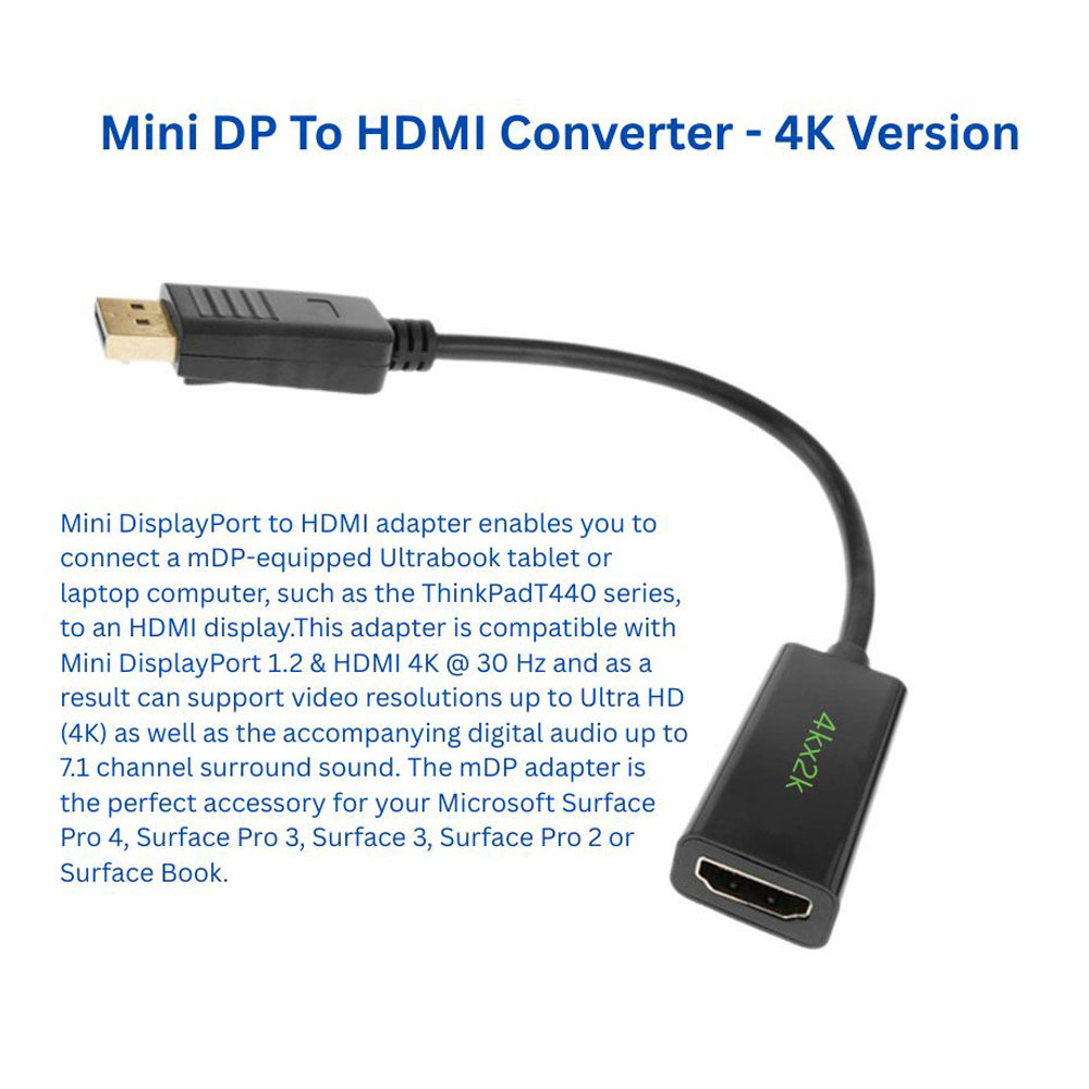 4Kx2K Mini DP to HDMI Converter - Image 3