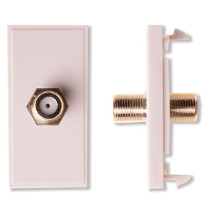 1x F-Connector Wall Plate Insert (WPI-1XF/F) - Image 2