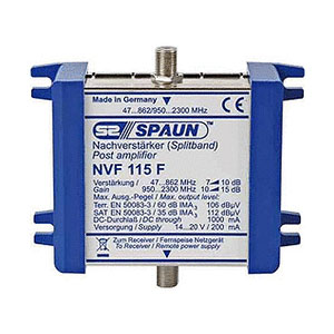Spaun NVF 115 F Remote powered Splitband amplifier for terrestrial and SAT-IF