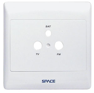 Wall Plate Cover 4x4, Sat Pro Series, 3 holes Frame