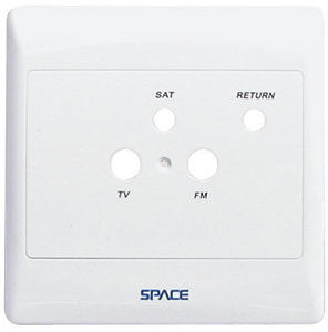 Wall Plate Cover 4x4, Sat Pro Series, 4 holes Frame