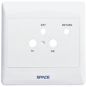 Wall Plate Cover 4x4, Sat Pro Series, 4 holes Frame