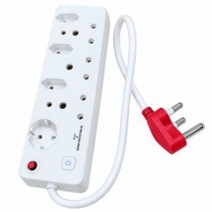 3+4 Way Multiplug Surge Protector + 400mm Cable