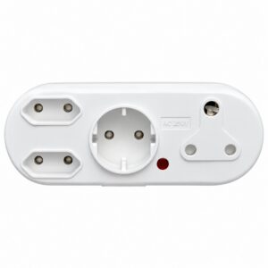 1x16A + 2x5A Flat + 1x5A Round Illuminated Multiplug
