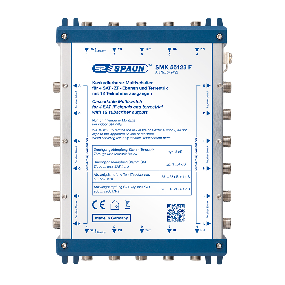 Spaun Cascadable Multiswitch (passive) 5-in / 12-out