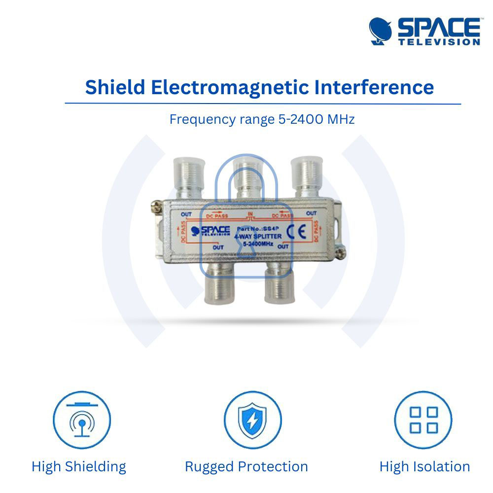 SS4P – 4 Way Splitter DC on All Legs 5-2400MHz - Image 4