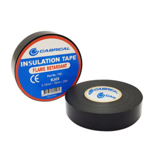 Flame Retardant Insulation Tape 18mm x 20m – Black (TAPE03)