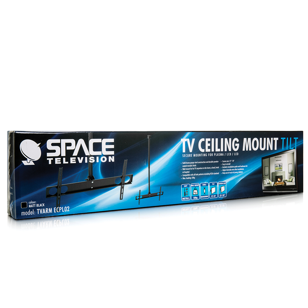Flat Screen Ceiling Mount - Tilt & Rotate 37"-70" 50kg - Image 4