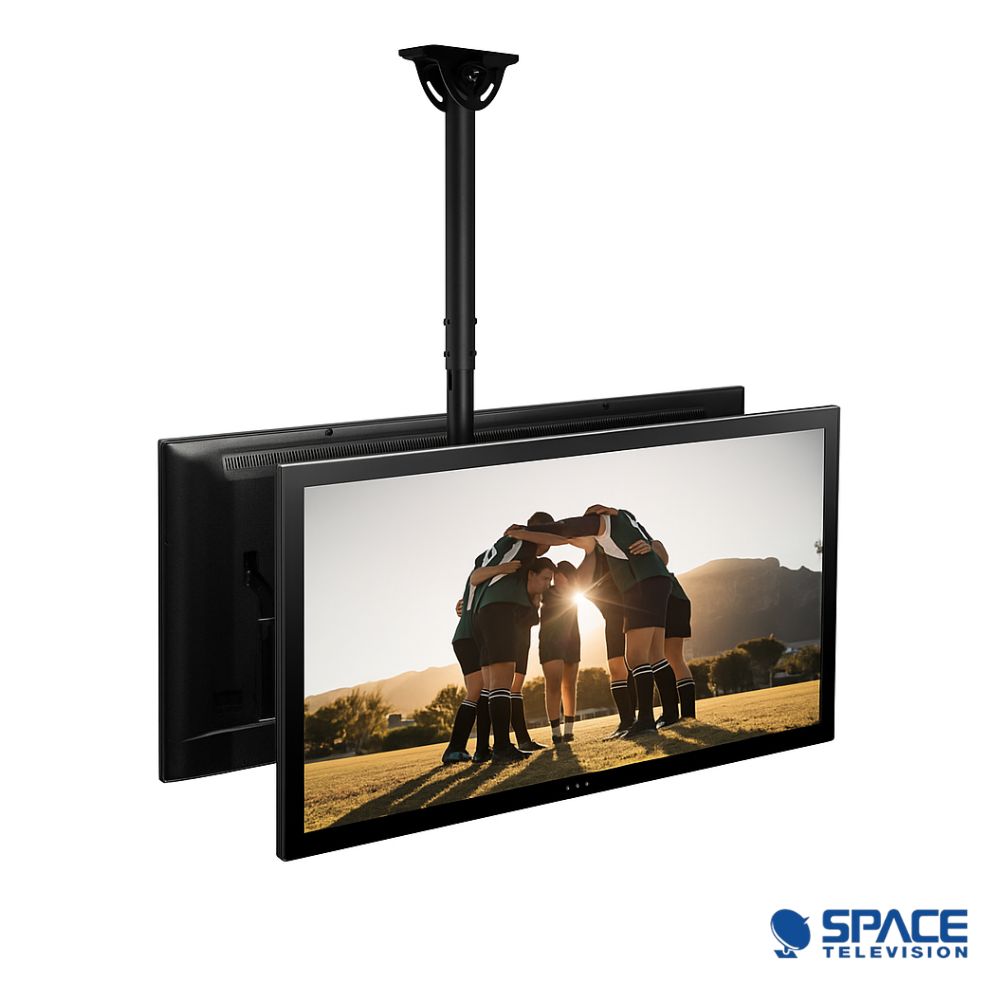 Dual Flat Screen Ceiling Mount - Tilt & Rotate 37"-70" 2x45kg - Image 6