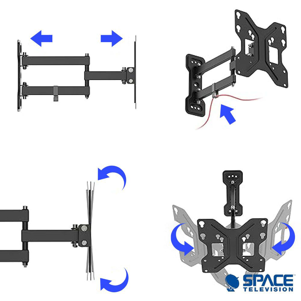 Flat Screen Wall Mount - Full Motion 23" to 42" 30kg - Image 7