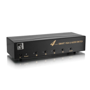 4CH VGA Switcher. Supports max 4 different VGA signal shifts, and display in one VGA screen.