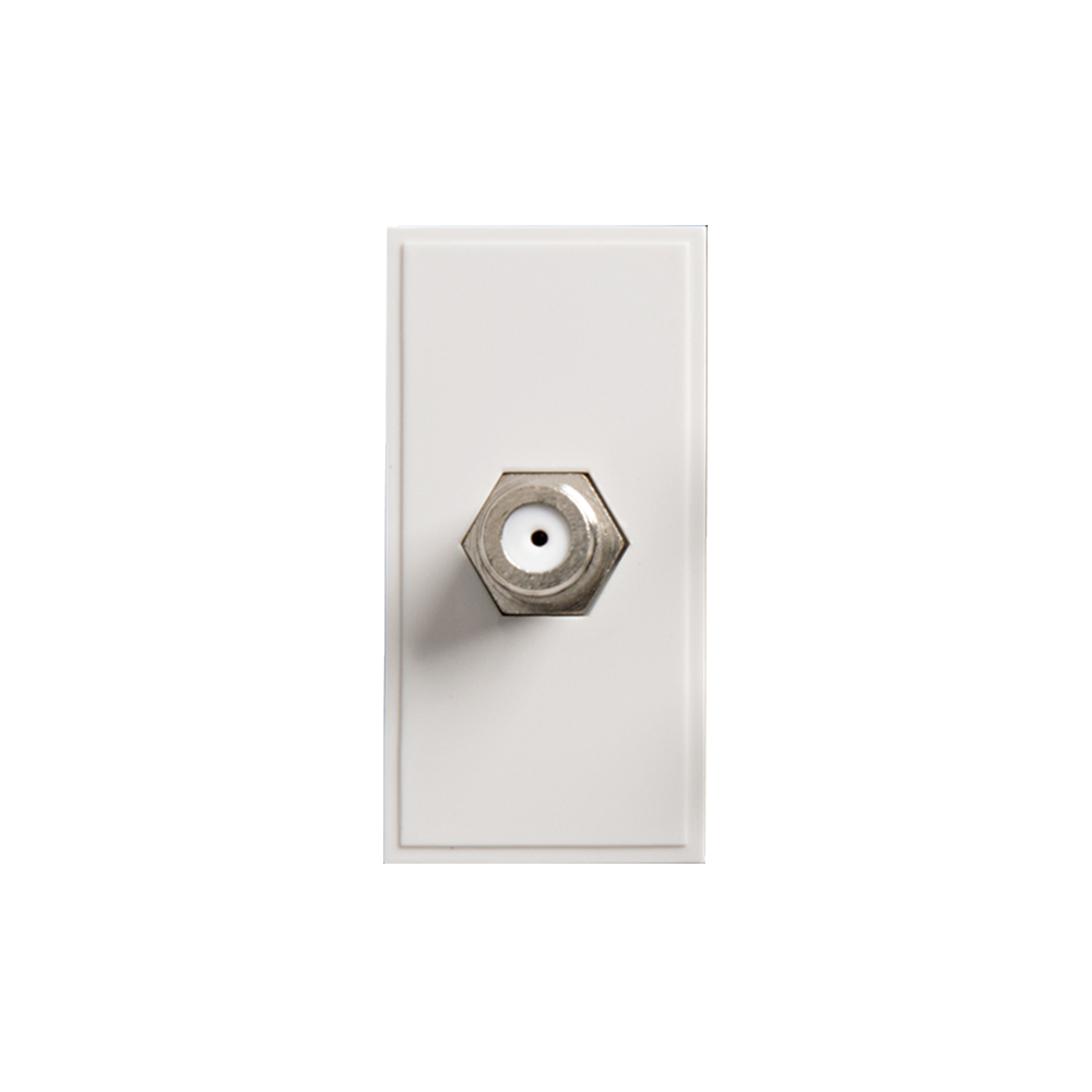 1x F-Connector Wall Plate Insert (WPI-1XF/F)