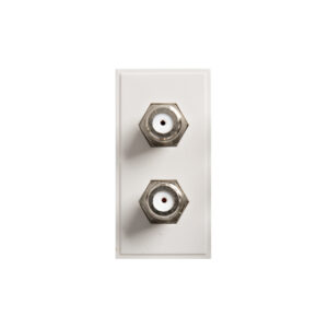 2x F-Connector Wall Plate Insert (WPI-2XF/F)