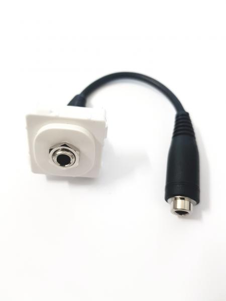 3.5mm Stereo Female Wall Plate Insert with Pigtail (WPI/3.5PT) - Image 2