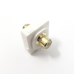 RCA to F-Female Wall Plate Insert Module (WPI/RCAF/F)