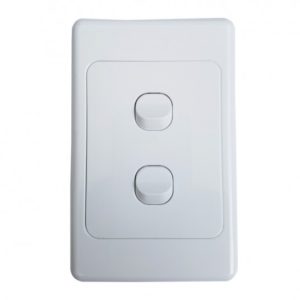 Wall Plate 2 Gang 2 Way Light Switch (WPL/2)