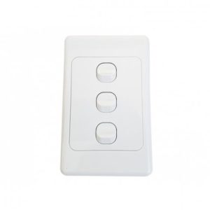 Wall Plate 3 Gang 2 Way Light Switch (WPL/3)