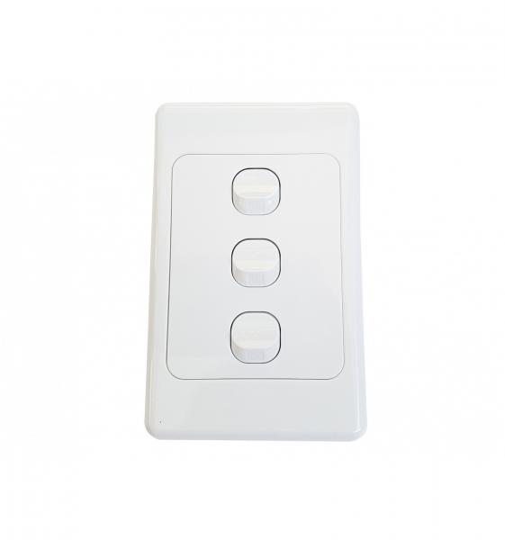 Wall Plate 3 Gang 2 Way Light Switch (WPL/3)