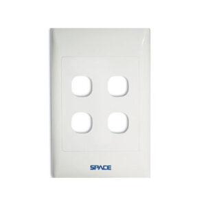 4 Hole 4x2 Modular Wall Cover Plate (WPM/2/4)