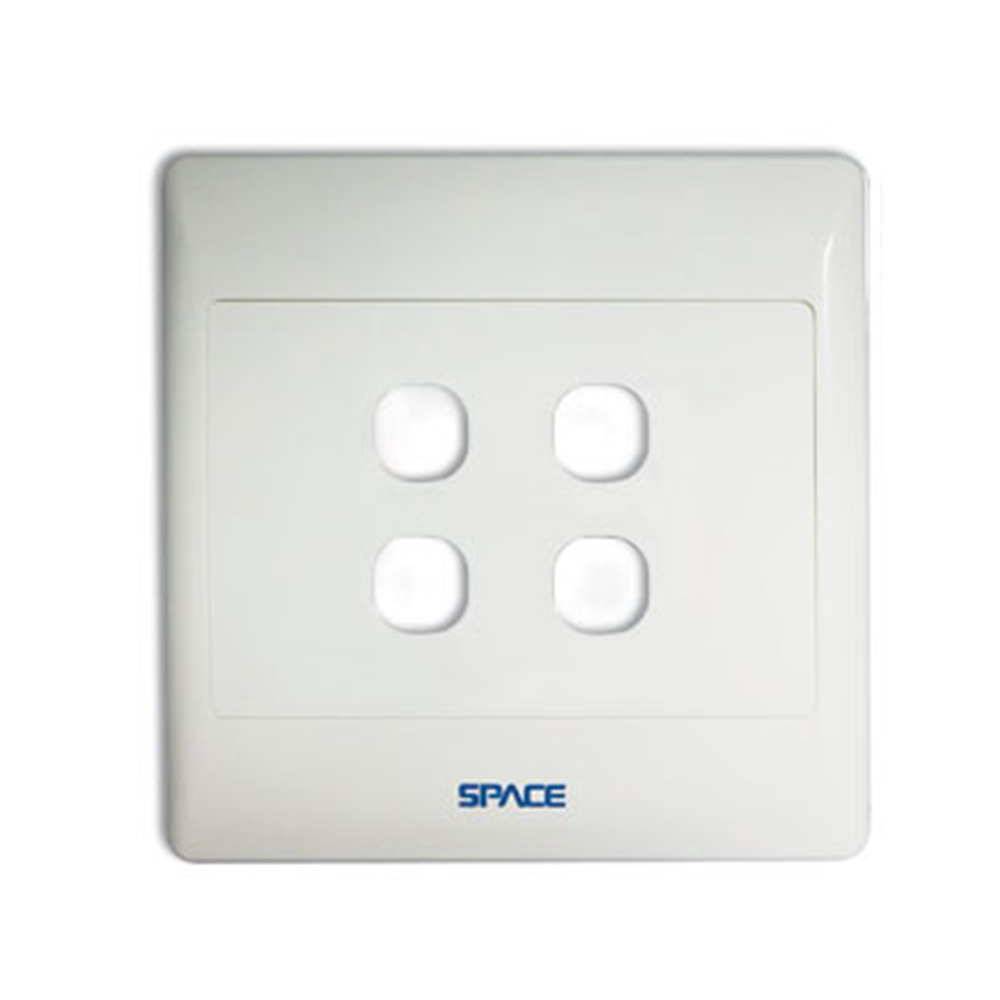 4 Hole 4x4 Modular Wall Cover Plate