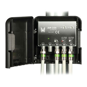 Mast amplifier 3 inputs, UHF-UHF-DAB/FM