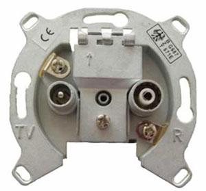 Space 27dB TV/FM Loop Through Socket