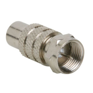 F Male / RCA Female Adaptor