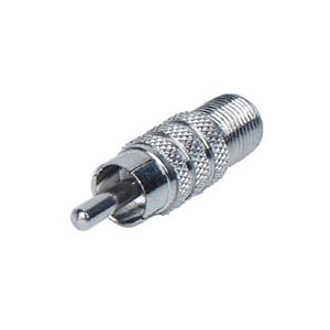 F-Female to RCA Male Adaptor