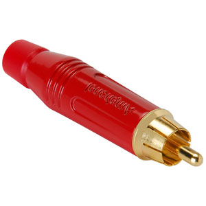 RCA Connector Gold Plug (Red)