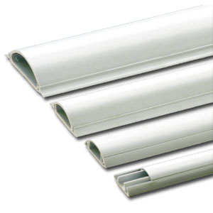 Trunking 50mm W X 15mm H Half Moon - White