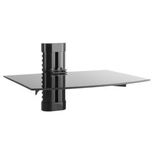AV Wall Mount - Single Shelf, Height Adjustable