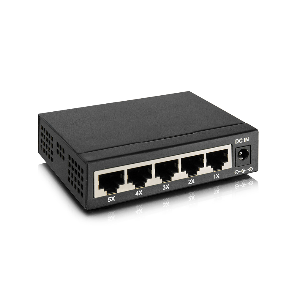 Space Stream 5 Port 10/100/1000m Ethernet Switch (SNS-5P) - Image 2