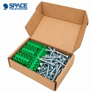 Steel Coach Screws with Wall Plugs x100 (COUCH01B) Packaged Per Box