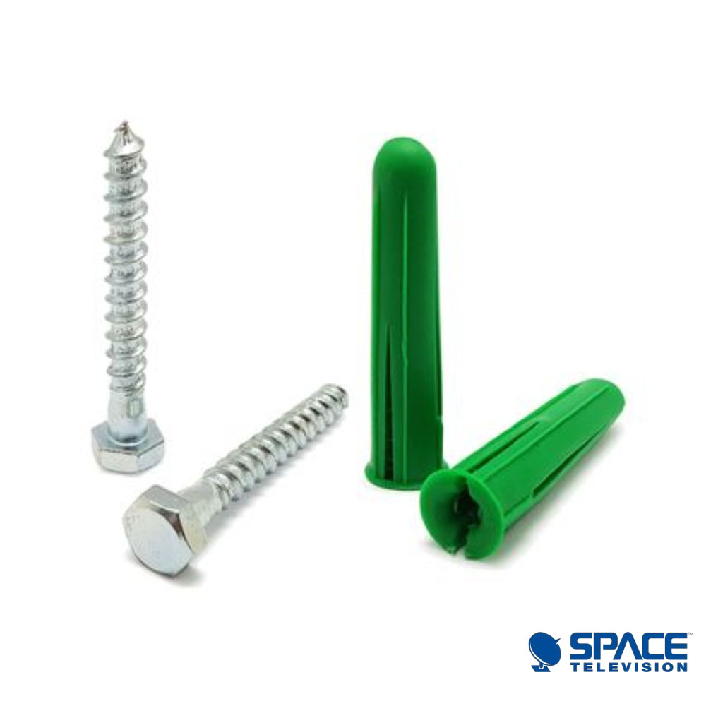 Steel Coach Screws with Wall Plugs x100 (COUCH01B) - Image 8