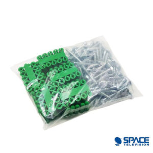 Steel Coach Screws with Wall Plugs x100 (COUCH01B)
