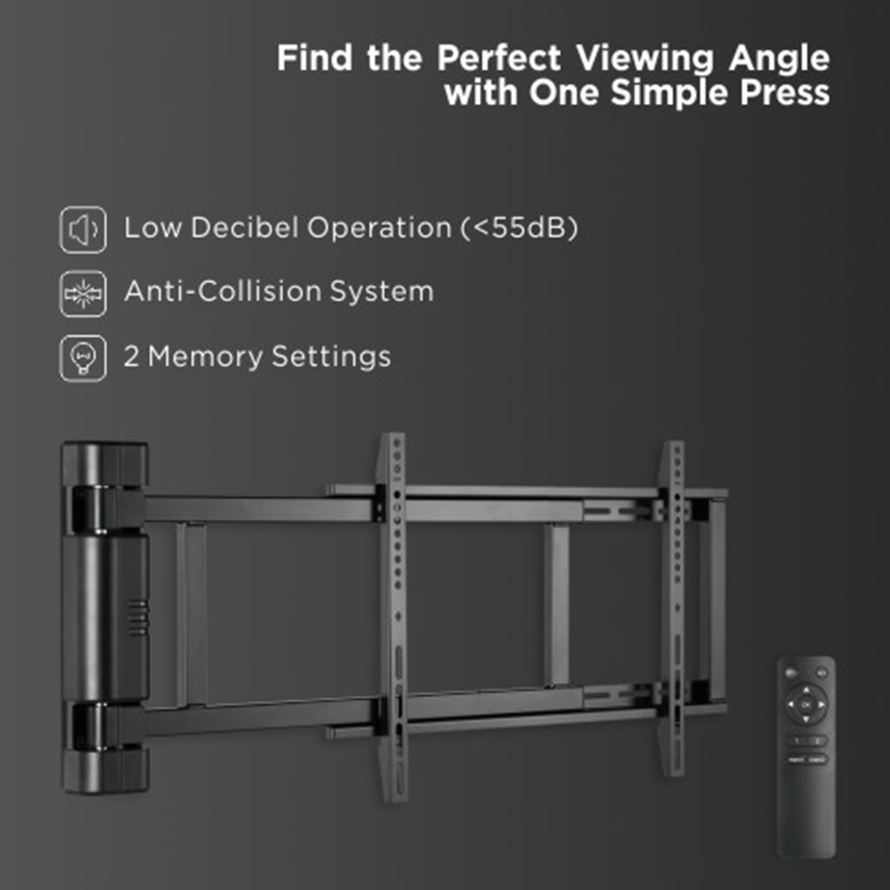Motorized Swing Wall Mount with Remote Control - 32"-75" 50kg - Image 8