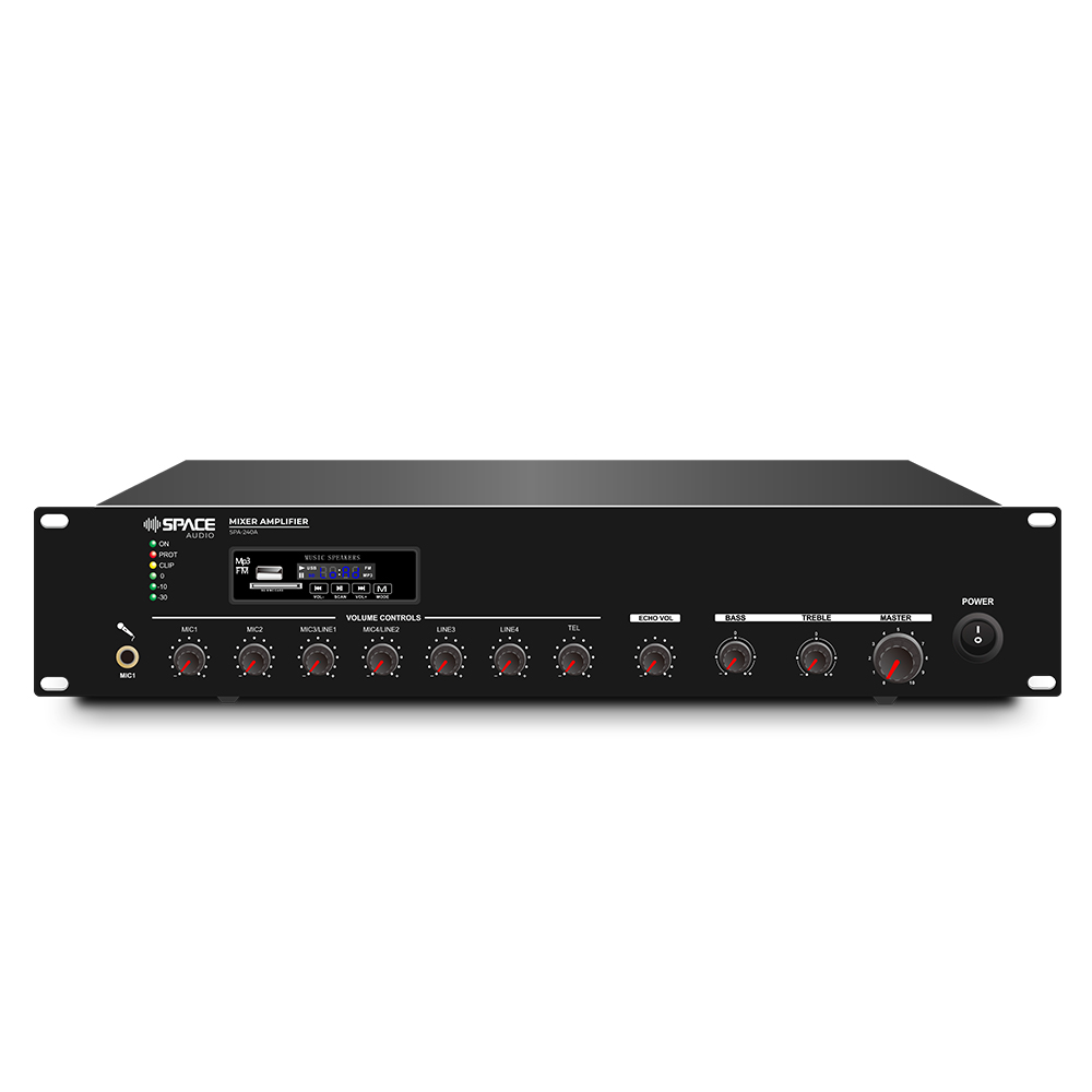 SpaceAudio Mixer Amplifier with MP3/FM/BT - 240W