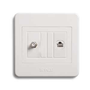 Wall Plate Cover Kit (1xF/F 1xCat6/Data)