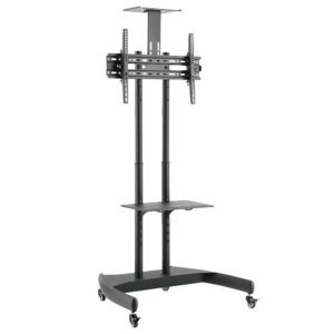 Economy Tilt Height-Adjustable Steel Mobile AV Trolley